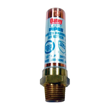 Oatey Oatey Quiet Pipes 1/2 in. MIP each X 1/2 in. D MIP each Copper Water Hammer Arrester 1 pk 39177